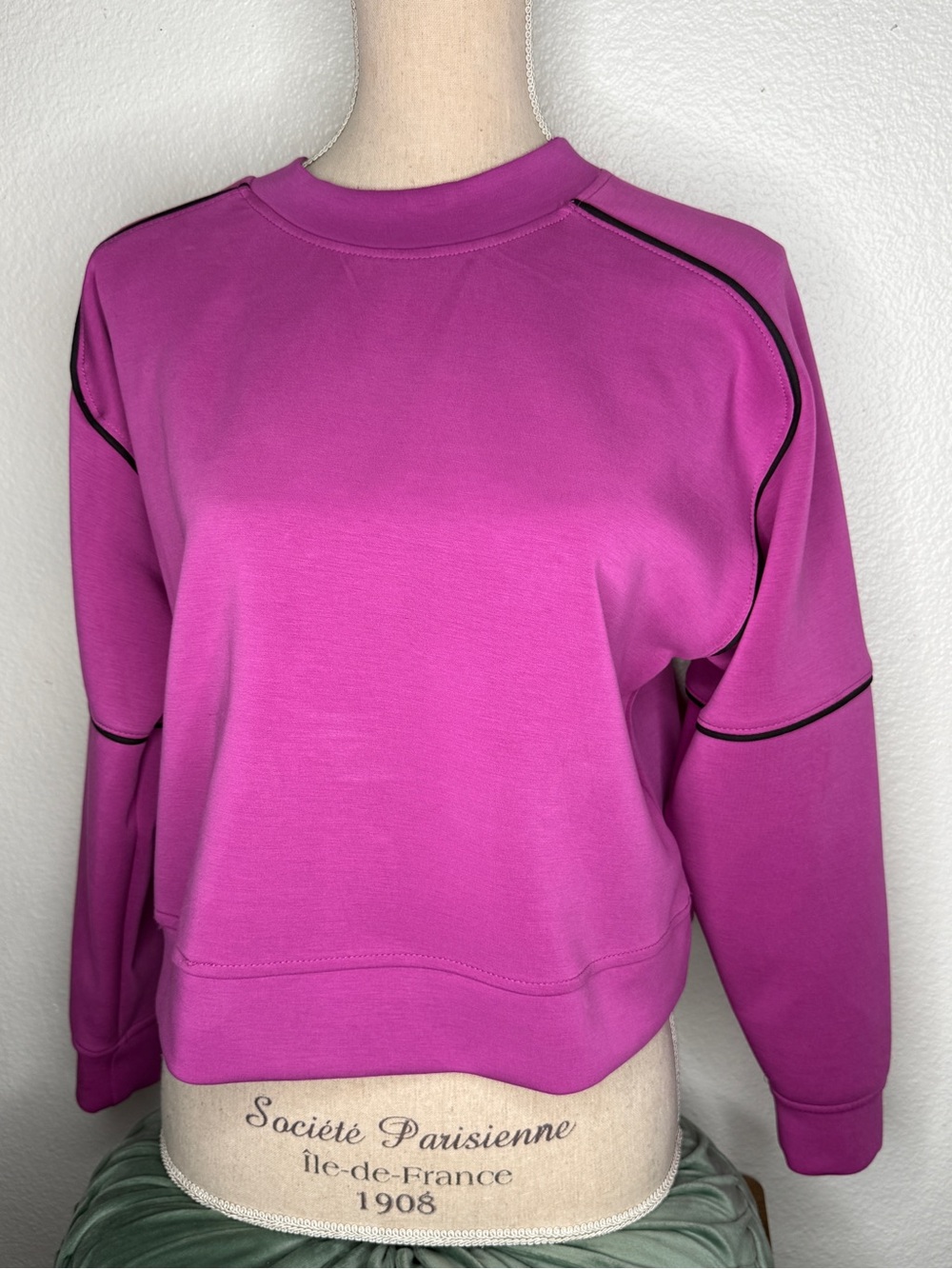 all in motion Pink Crewneck Sweatshirt with Contrast Piping